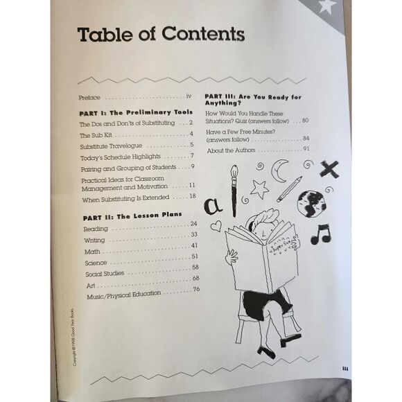 Super Sub Must Have handbook for Sub teachers Lesson Plans & more paperback idea - Picture 6 of 7